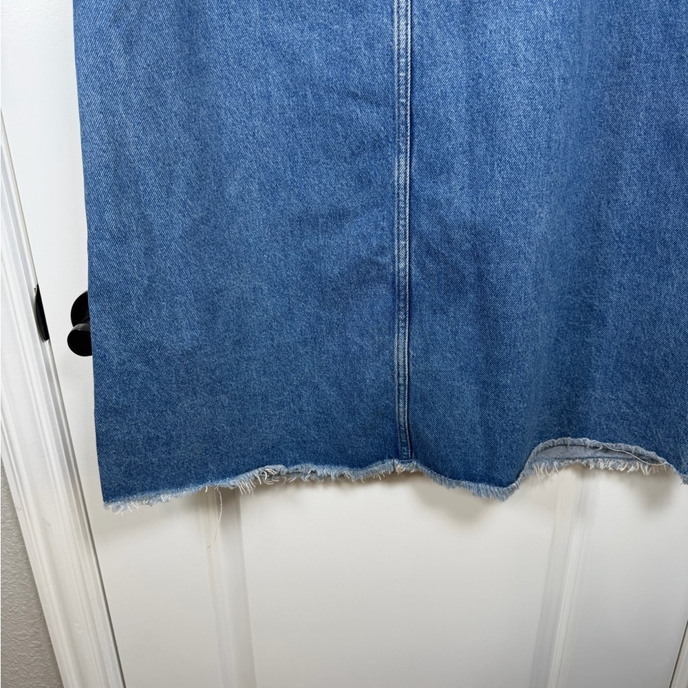 Pilcro Blue Denim Maxi Skirt - Picture 5 of 7